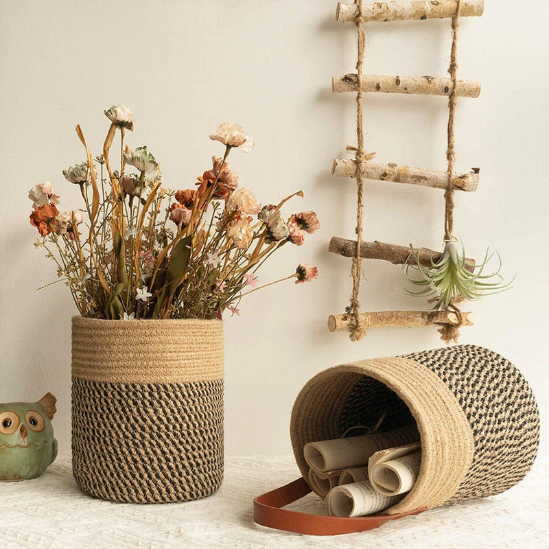 Handmade Wall Hanging Rope Basket