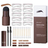 Waterproof Eyebrow Powder Stamp Kit Gel