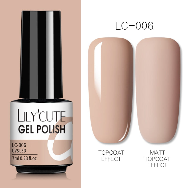 Semi-Permanent Nude Gel Nail Polish