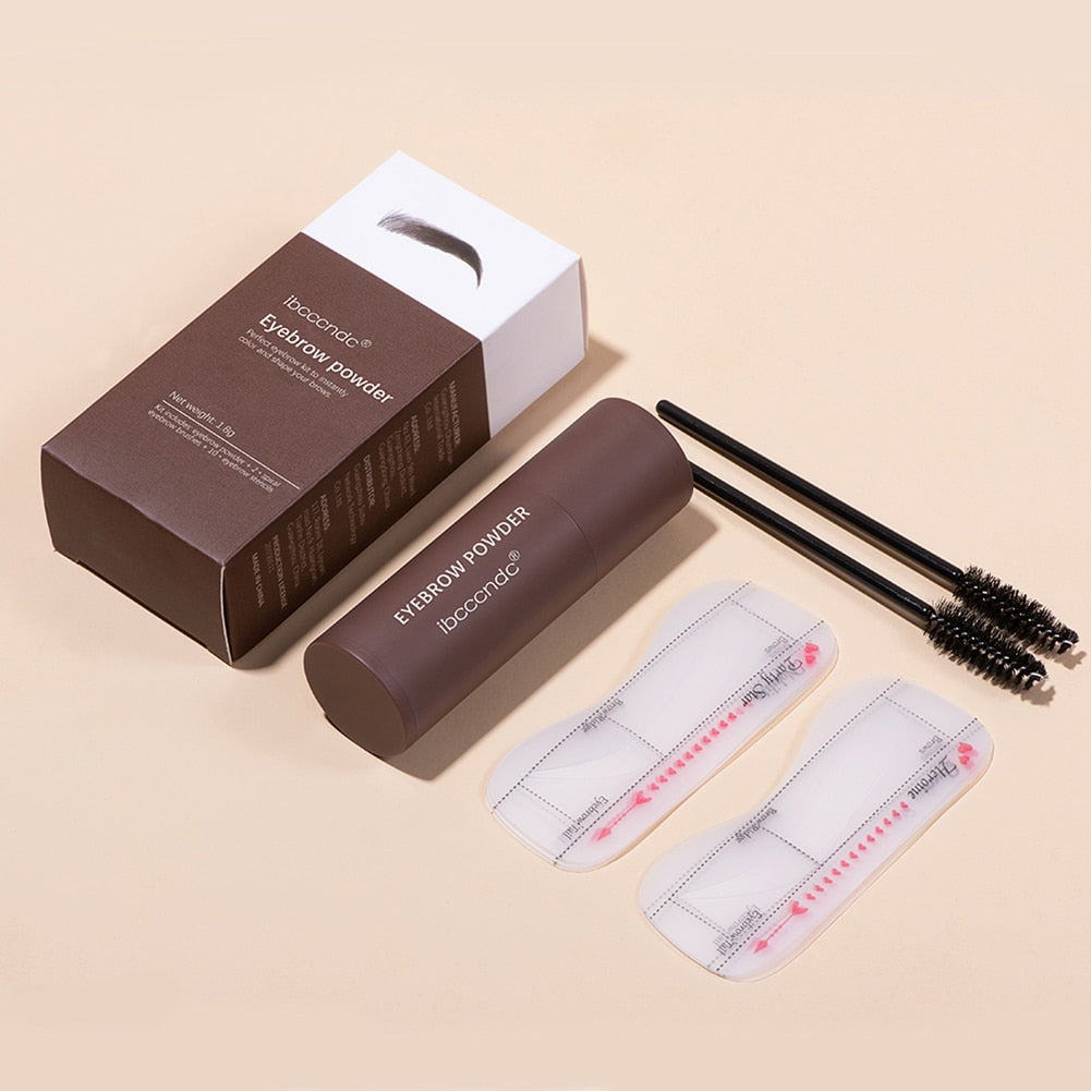 Waterproof Eyebrow Powder Stamp Kit Gel