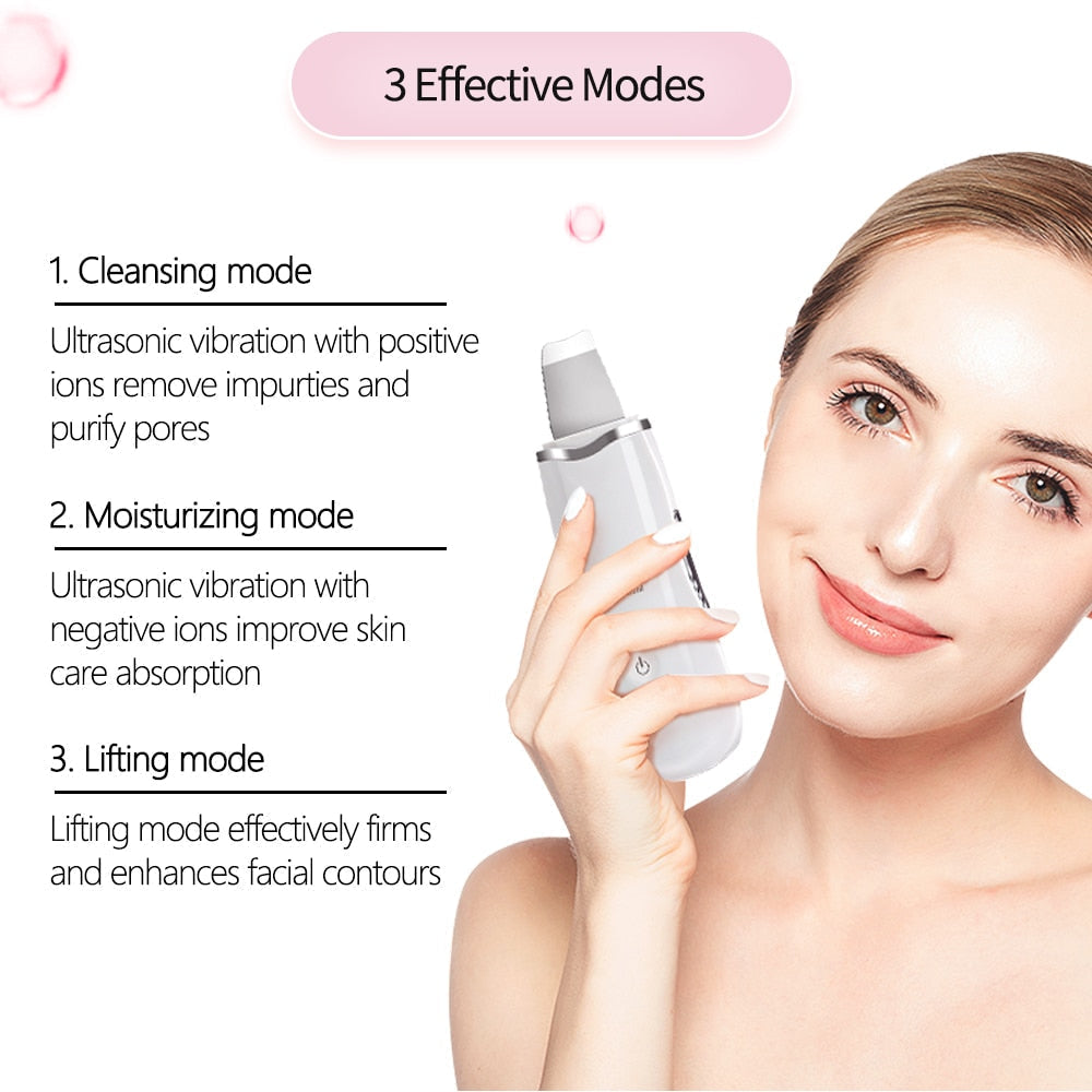 Ultrasonic Face Skin Scrubber