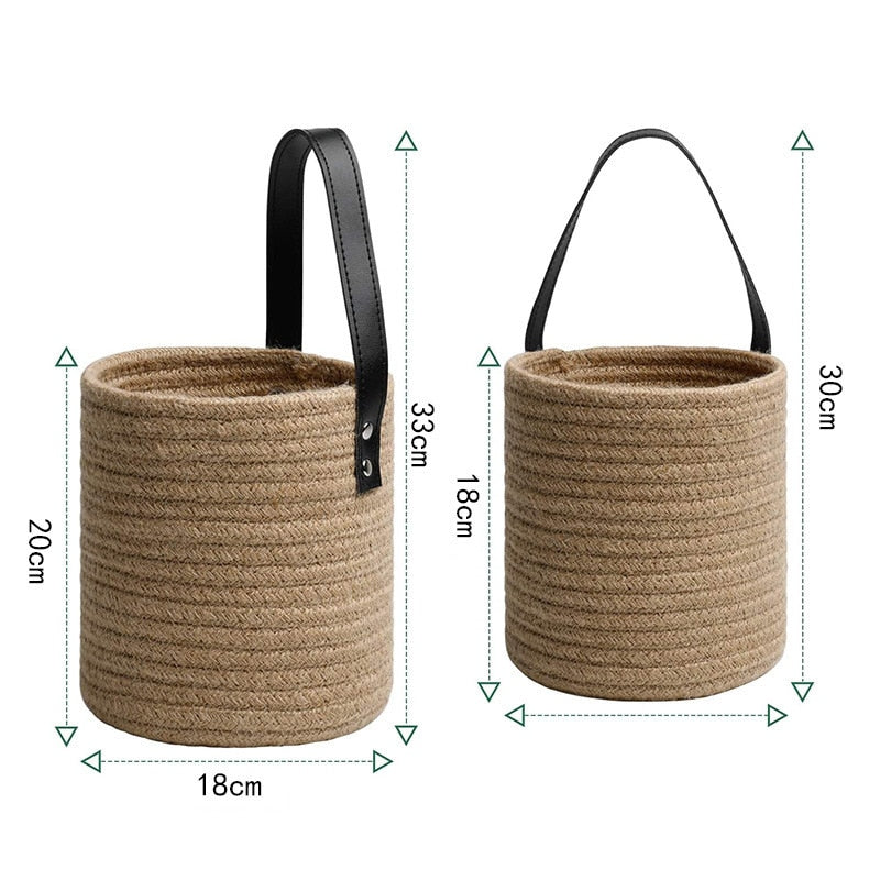 Handmade Wall Hanging Rope Basket