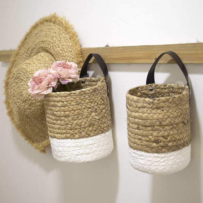 Handmade Wall Hanging Rope Basket