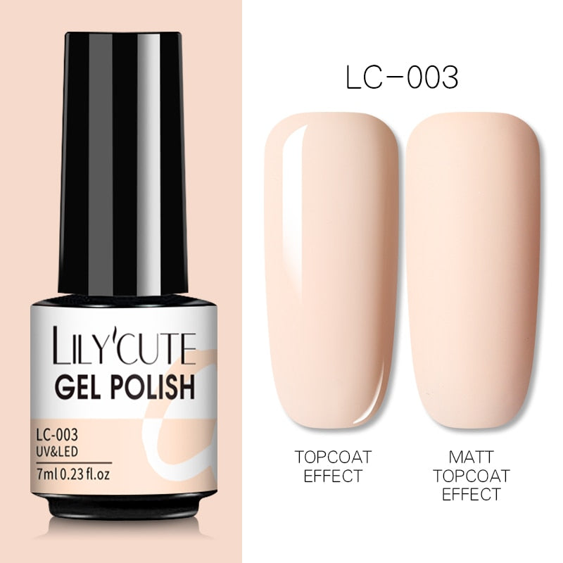 Semi-Permanent Nude Gel Nail Polish