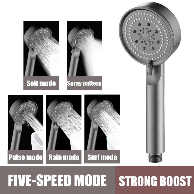 High Pressure Multifunction Adjustable Massage Shower
