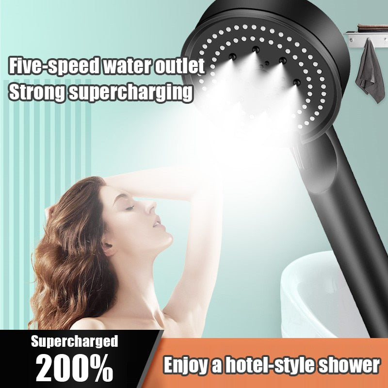 High Pressure Multifunction Adjustable Massage Shower